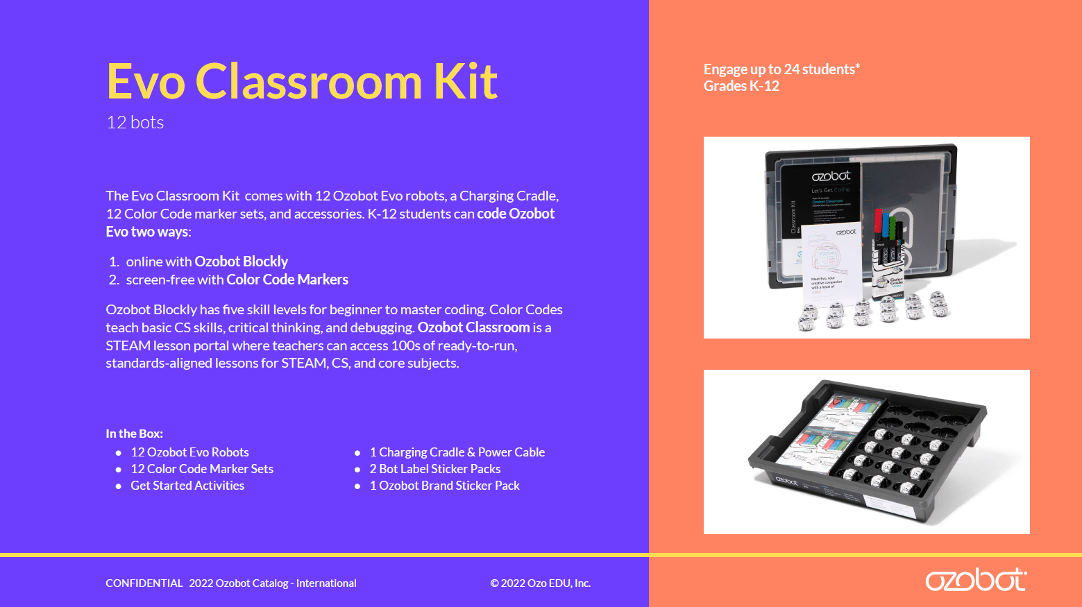 Ozobot Evo Classroom Kit - 12 Pack